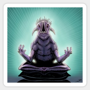 Meditating Creature Sticker